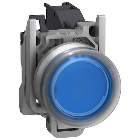 Schneider Electric XB4BP61GEX - Push Button Operator, Flush, Momentary Action, Not Applicable Release, Non-Illuminated, Blue