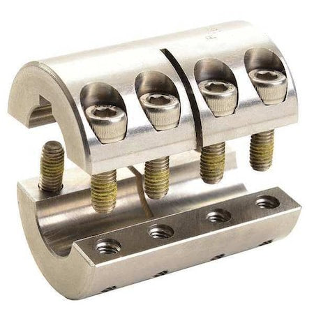 Ruland SPC-10-8-SS - Coupling,Two Piece,Bore Dia 5/8 x 1/2 In