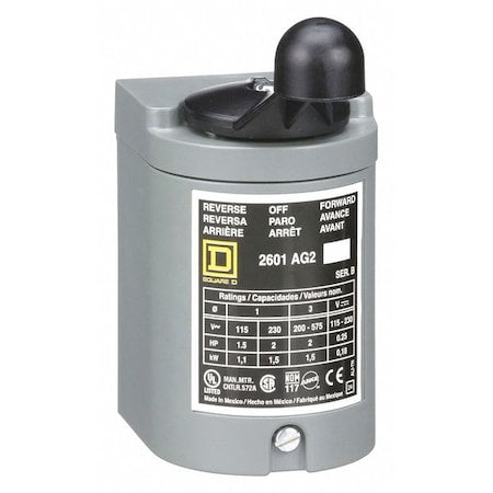 Square D 2601AG2 - Drum Swtch,Maintained/Momentary,NEMA 1,3 P