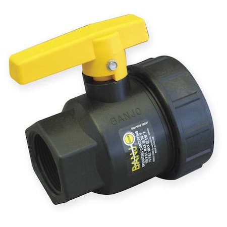 Banjo SUV125FP - 1-1/4" FNPT Polypropylene Ball Valve Single Union