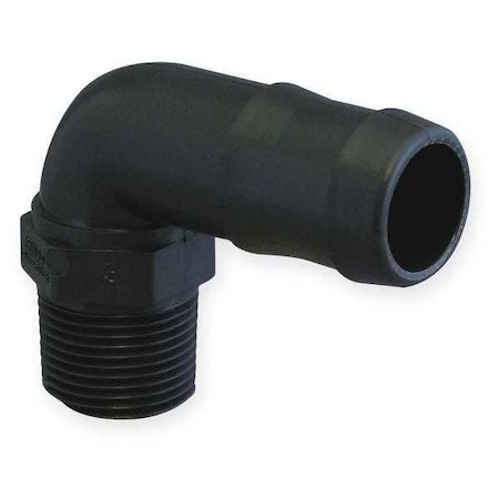 Banjo HB100/075-90 - 3/4" Barbed x 1" MNPT 90 Degree Elbow