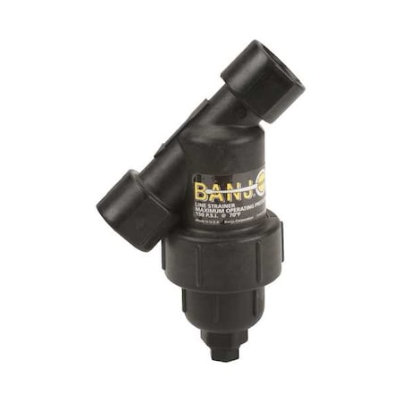 Banjo LS075-20 - Y Strainer, 3/4" Pipe, FNPT x FNPT, Polypropylene, 150 psi