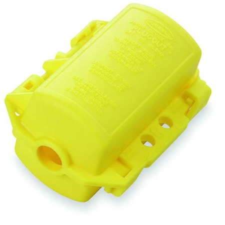 Hubbell Wiring Device-Kellems HLDMP - Plug Lockout,Yellow,5/16 In. Dia.