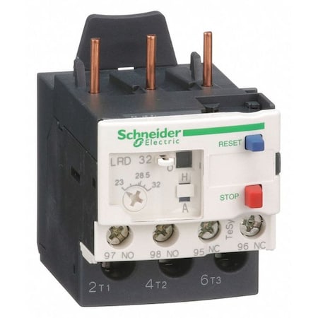 Schneider Electric LRD32 - Overload Relay, 1 NC/1 NO, 23 A Min current, 32 A Max current, 690 V AC