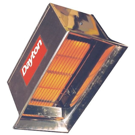 Dayton 5VD61 - Gas Infrared Flat Panel Heater, NG, 30,000 Btu H Input, 22 1/2 in H x 12 3/4 in W