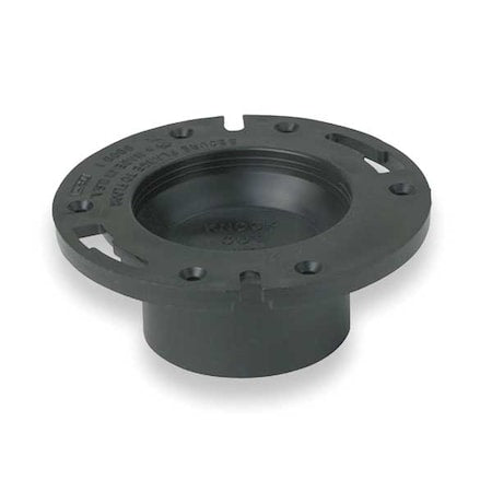 Mueller Industries 02903 - Closet Flange w/ stop, 4 x 3", Hub, ABS