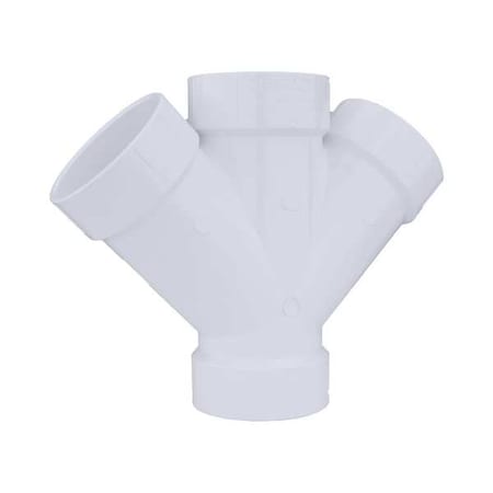 05841 - PVC Double Wye, Hub, 4 in Pipe Size