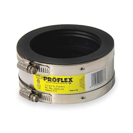 Fernco 3000-43 - Shielded Coupling,For Pipe Size 4" x 3"