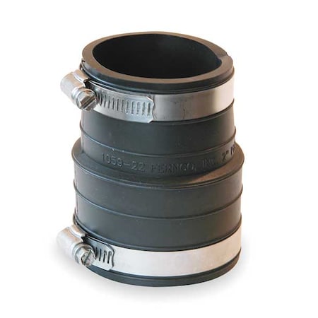 Fernco 1059-22 - Flex Straight,PVC,2in Slip-On,2in Slip-On