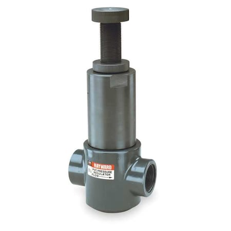 Hayward Flow Control PR20150T - Pressure Regulator, 1-1/2", CPVC/FPM, Threaded, Adjustable 5-75 psi