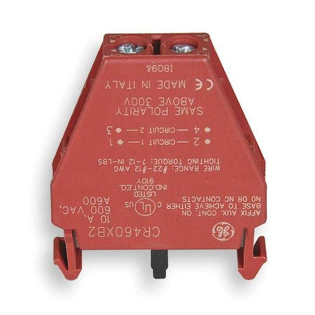 Ge CR460XB2 - Lighting Contactor Aux Contact Block,2 P