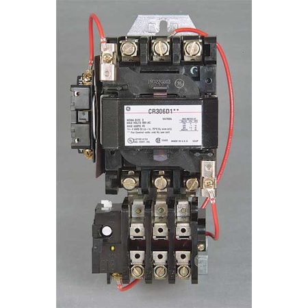Ge CR306D002 - Magnetic Motor Starter, Non-Reversing, 120 V AC, 3 P