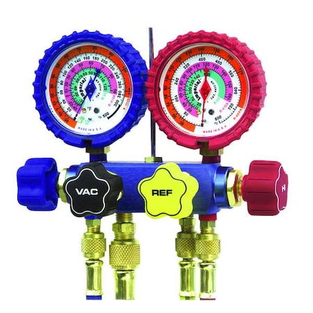 Imperial 621-C - Mechanical Manifold Gauge Set,4-Valve