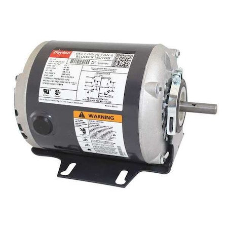 Dayton 3K091 - Split-Phase Belt Drive Motor, 1/4 HP, 48 Frame, 115/208-230 V AC Voltage, 1,725 Nameplate RPM