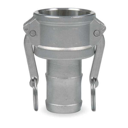 3LX31 - 2" Female Coupler x Hose Shank 316 SS Coupler