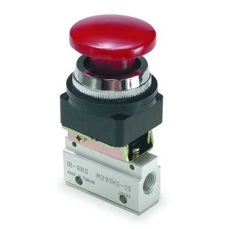 Aro M291HS-10 - Manual Air Control Valve,3-Way,1/8in NPT