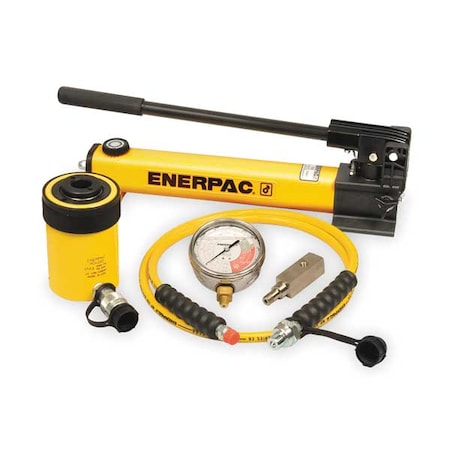 Enerpac SCH202H - SCH202 H, 20 Ton, 2 in Stroke, Hollow Hydraulic Cylinder and Hand Pump Set