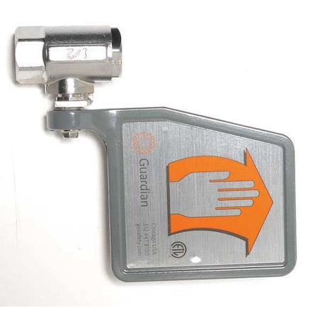 Guardian Equipment AP600-101V - Replacement Push Plate/Valve, Brass, Silver, For Use With, Eyewash
