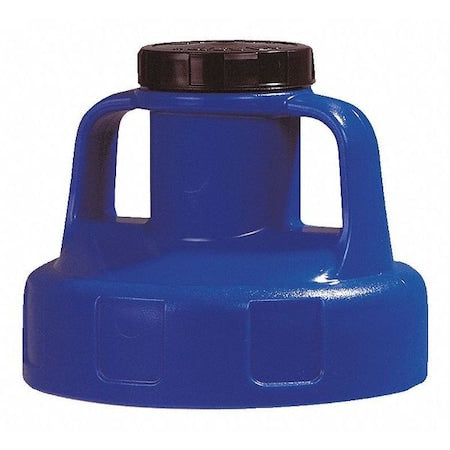 Oil Safe 100202 - Utility Lid,w/2 In Outlet,HDPE,Blue
