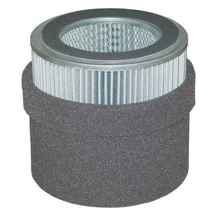 Solberg 245P - Filter Element,Polyester,9.62" Ht, 6" ID