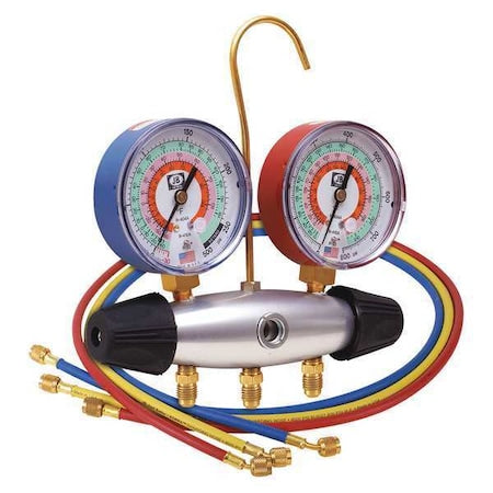 Jb Industries 24233 - Manifold Gauge Kit,5 ft L,3 1/8 in Gauge