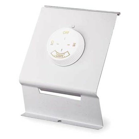 Dayton 3UG91 - Electric Baseboard Heater Thermostat, 2 Poles, Northern White, 120/208/240/277 V AC