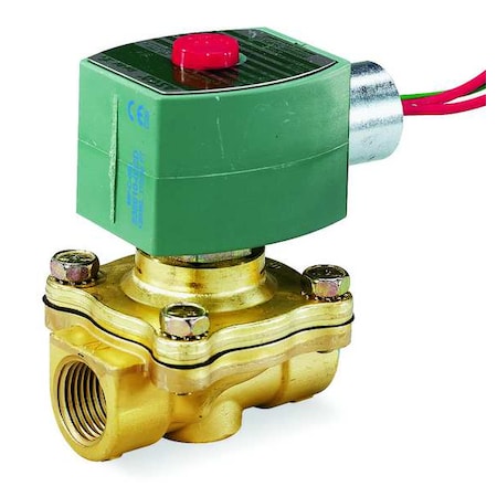 Asco 8210G002 - Solenoid Valve, Two-Way, 24 V AC, Normally Closed, 1/2 in NPTF, Watertight, 5 to 150 psi Water