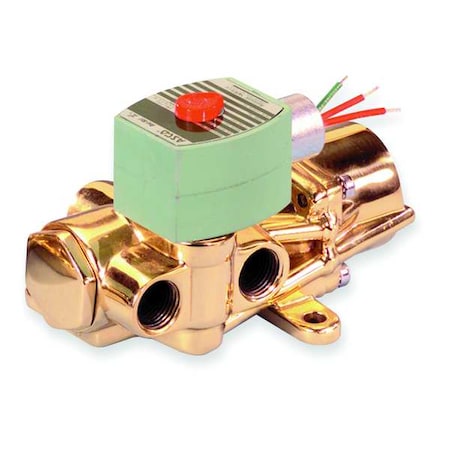 Asco 8344G072 - Solenoid Valve, 4-Way, 2-Position, Universal, 3/8 in Pipe Size, 120 V AC, NAMUR Mount, Direct Acting