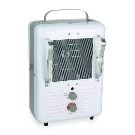 Dayton 3VU33 - Portable Electric Jobsite & Garage Heater, 120 V, 1.3 k W/1.5 k W, 5-15 P, 1-Phase
