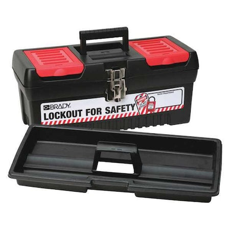 Brady 105906 - Lockout Tool Box, Polypropylene, 16-13/64" Width, 7-13/16" Height