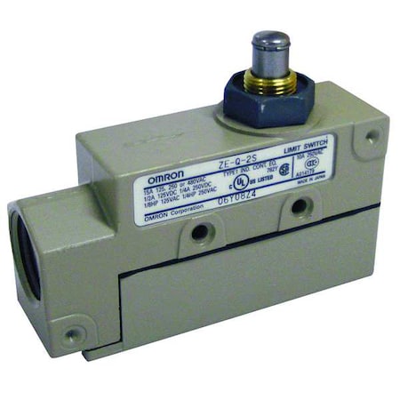 Omron ZE-Q-2S - Limit Switch, Plunger, SPDT, 15 A at 480 V AC, Actuator Location: Top