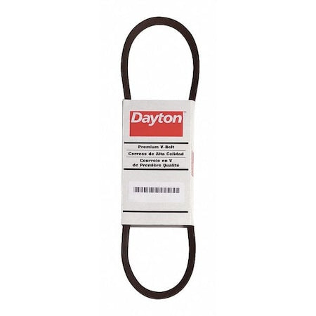 Dayton 1A107 - Cogged V-Belt, Power King, B43, B, NR, 46 in, 21/32 in Top Width