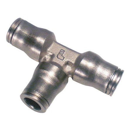 Legris 3604 08 00 - Push-Fit Tee Fitting, 5/16 in Tube Size, Brass, Silver