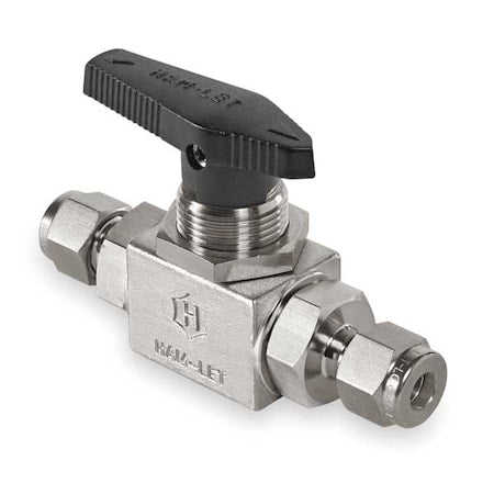 Ham-Let H-6800-SS-L-1/4-CSS - 1/4" Compr Stainless Steel Ball Valve Inline
