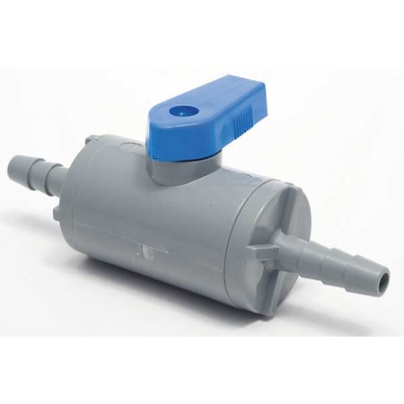 6381690 - Manual 2-Way Ball Valve,Barb,PVC