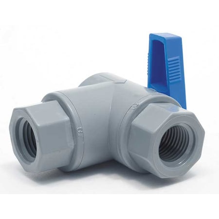 PVC 657-4F4F-F - Manual 2-Way Ball Valve,NPT,PVC