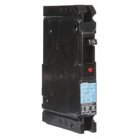 Siemens ED41B015 - Molded Case Circuit Breaker, ED4 Series, 15 A, 1 Pole, 120/277 V AC, 22k A at 277 V AC