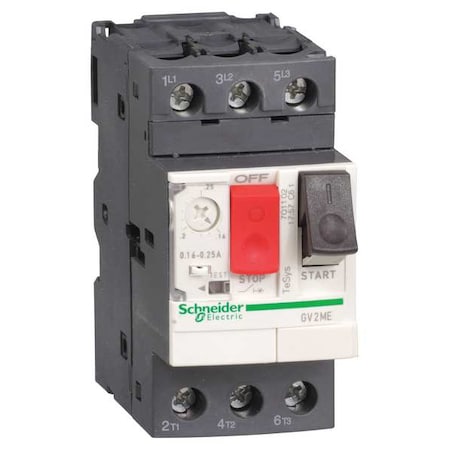 Schneider Electric GV2ME03 - Manual Motor Starter, Not Applicable, 3 P, 3 Phase, Push Button, 0.40 A
