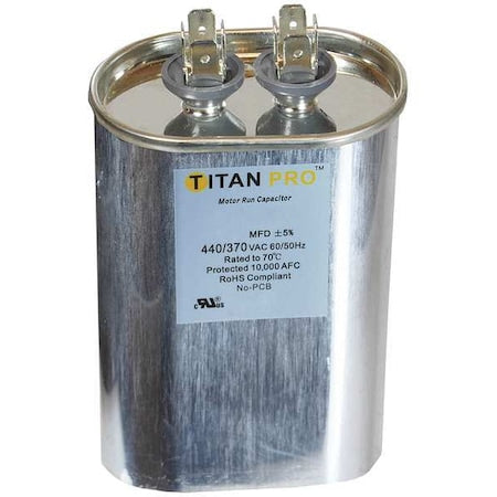 Titan Pro TOCF55 - Motor Run Capacitor,55 MFD,5-1/2 In. H
