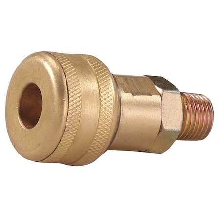 Speedaire 30E677 - Coupler Body, (M)NPT, 1/4, Brass/Steel
