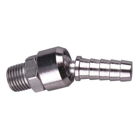 Speedaire 30E603 - Swivel Connector,1/4 (M)NPT x 3/8 Barb