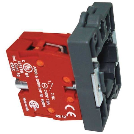 Dayton 30G086 - Contact Block,Mounting Base,22 Mm,1 NC