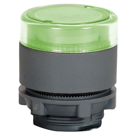 Dayton 30G124 - Illuminated Push Button Operator, 22 mm, Green