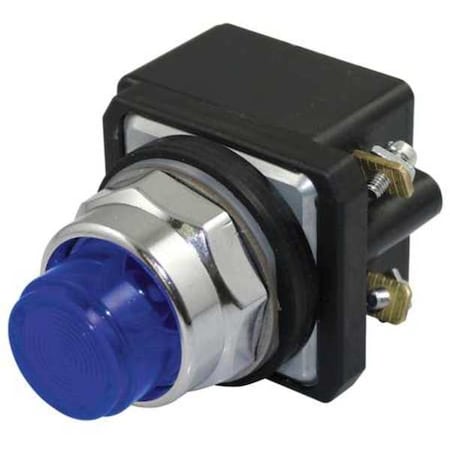 Dayton 30G384 - Pilot Light, LED, 24 V, 30mm, Chrome, BL