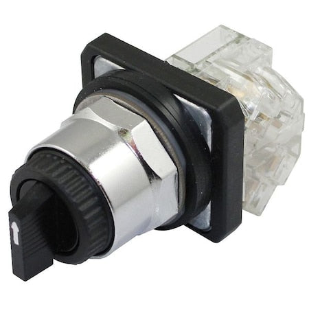 Dayton 30G303 - Selector Switch,Non-Illum,3 Pos,30mm,Black