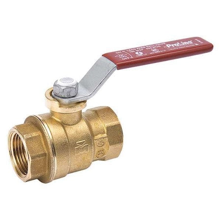 107-403NL - 1/2" FNPT Brass Ball Valve Inline
