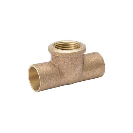 Streamline A 01570NL - Tee, Copper, Cup 1", Cup 1", FNPT 1/2"
