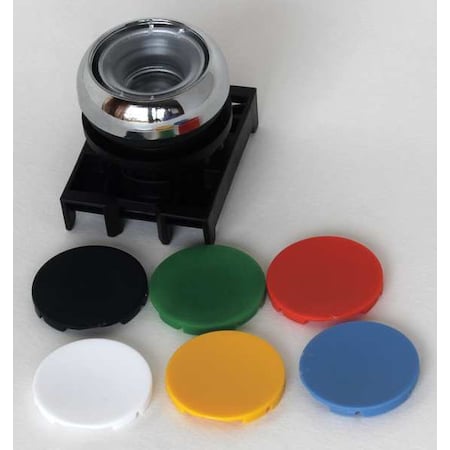 Eaton M22M-D-X-SWRGYB - Push Button Operator, Flush, Momentary Action, Not Applicable Release, Non-Illuminated