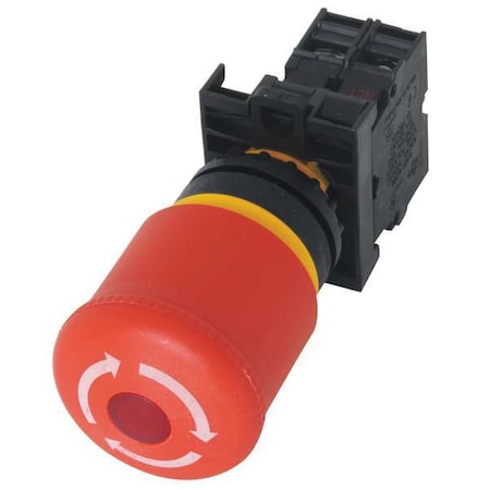 Eaton M22-PVLT-K01-R - Emergncy Stp Push Buttn,Transfmr,Red,1 NC