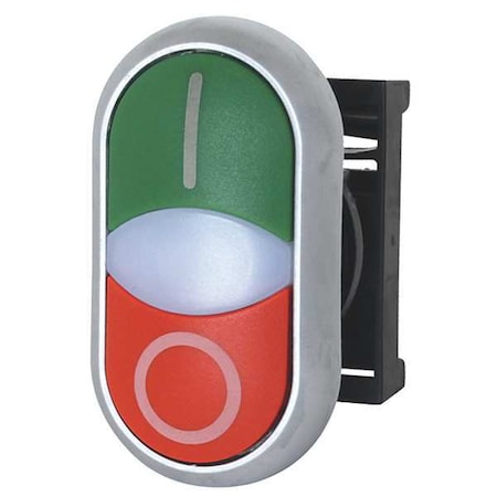 Eaton M22-DDL-GR-X1-X0 - Non-Illuminated Multihead Operator, 22 mm, Oval